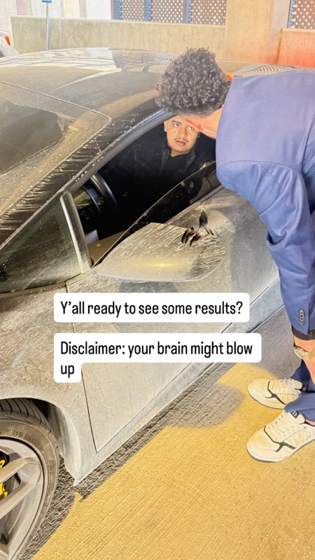 Juan Pablo’s story introducing the results collection: Y’all ready to see some results?